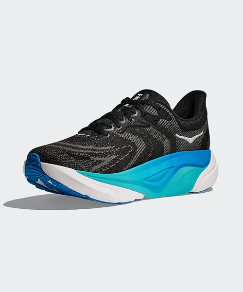 [Hoka] Men's Arahi 8 Wide - Black:Skyward Blue [1168710-BKSK]