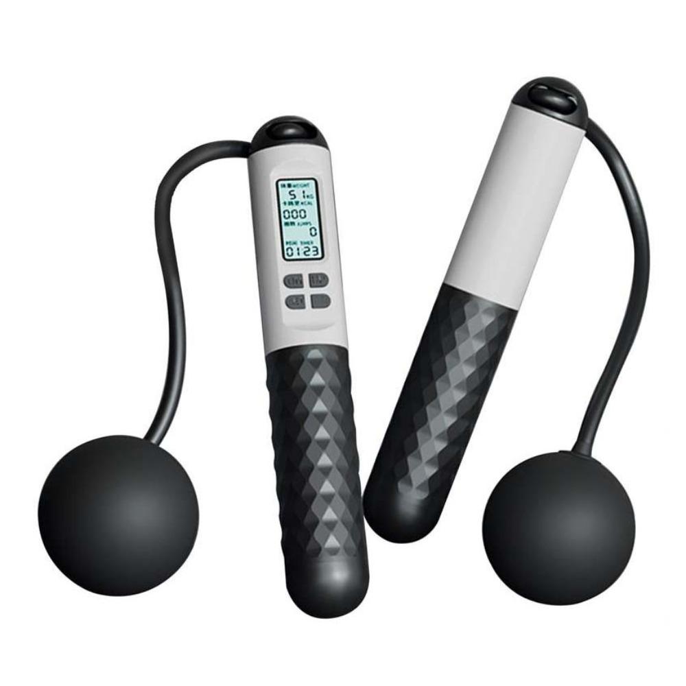 Anti-Skid Ropeless Jump Rope Cordless Digital Skip Rope Counting Skipping Rope Fitness Accessories