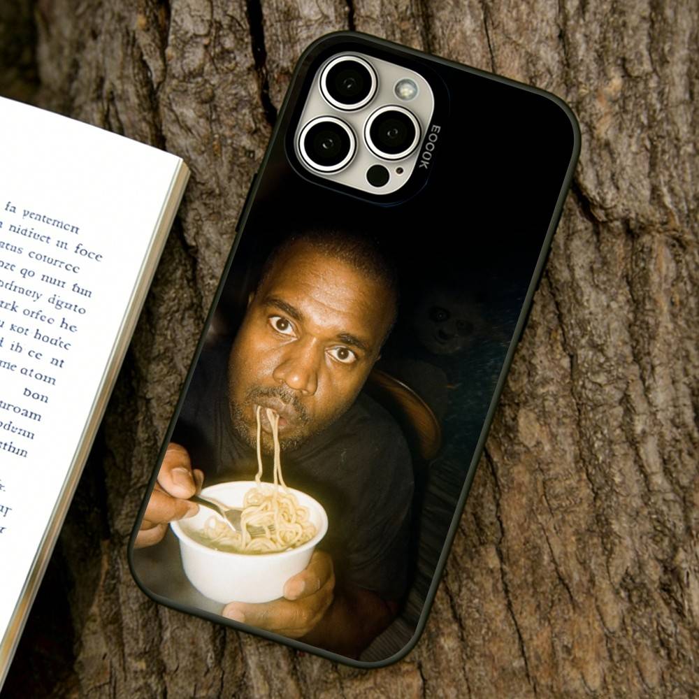 Смешной чехол для телефона Kanye West YE для iPhone 17,16,15,14,13,12,11 Plus,Pro Max,XS, Цветной Серебряный Покрытый Внутренний Чехол