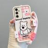 KEYSION Мультяшный Милый Плюшевый Вышитый Чехол для Samsung A05S A04S A13 5G со Шнурком Противоударный Чехол для Телефона для Galaxy S23 FE 5G