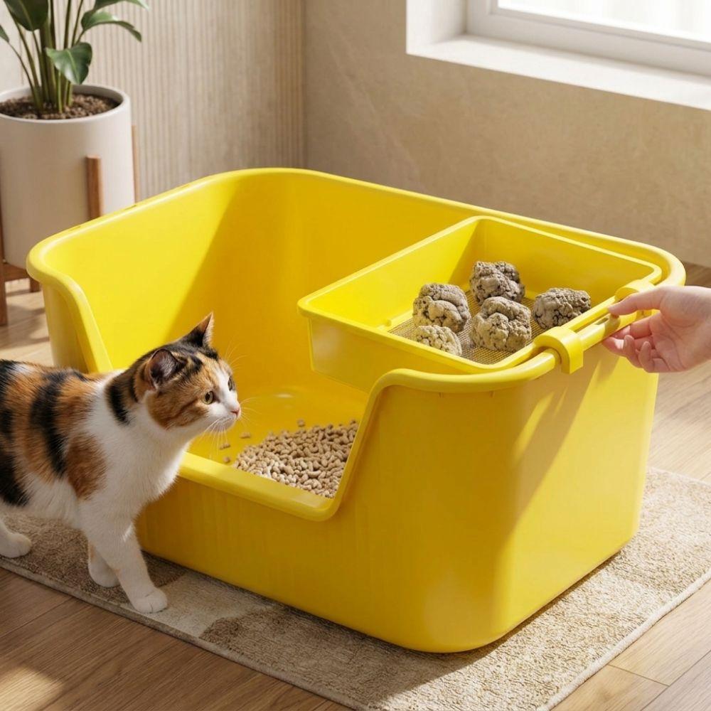 Plastic Hanging Cat Litter Sifter Fast Sifting Cat Litter Box Sifting Tool  Household