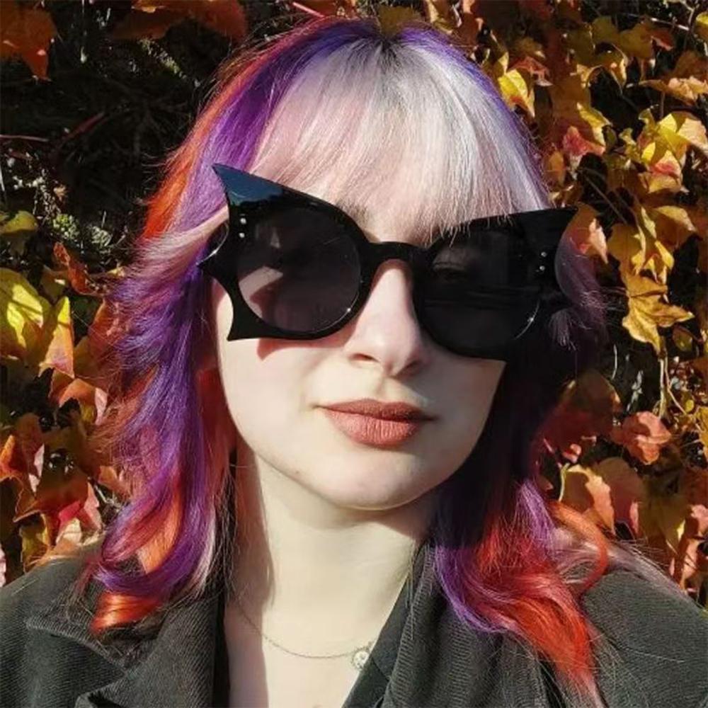 Косплей Хэллоуин Солнцезащитные очки в форме летучей мыши Новинка Защита UV400 Цветные Готические Солнцезащитные очки Декор для Хэллоуин вечеринки Реквизит