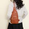 Женская нагрудная сумка, кожаная сумка через плечо, сумка на плечо для девочек, однотонная нагрудная сумка