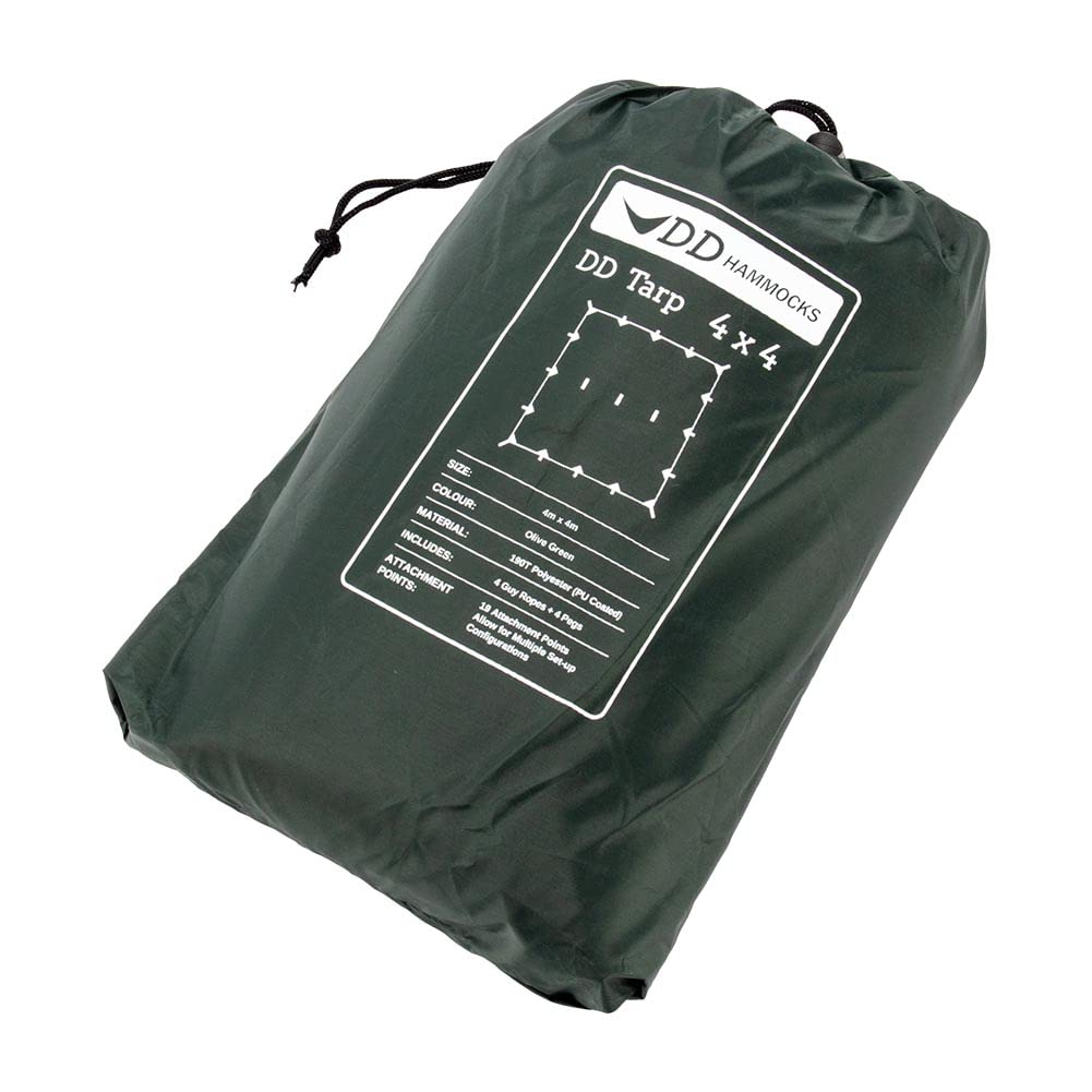 DD Hammocks Тент 4x4 Квадратный (Оливково-зеленый) [Использовал]