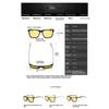 aoron Men's and Women's Polarized Sunglasses Aluminum Magnesium Glasses Legs Sunglasses Box Driving Sunglasses Night Vision