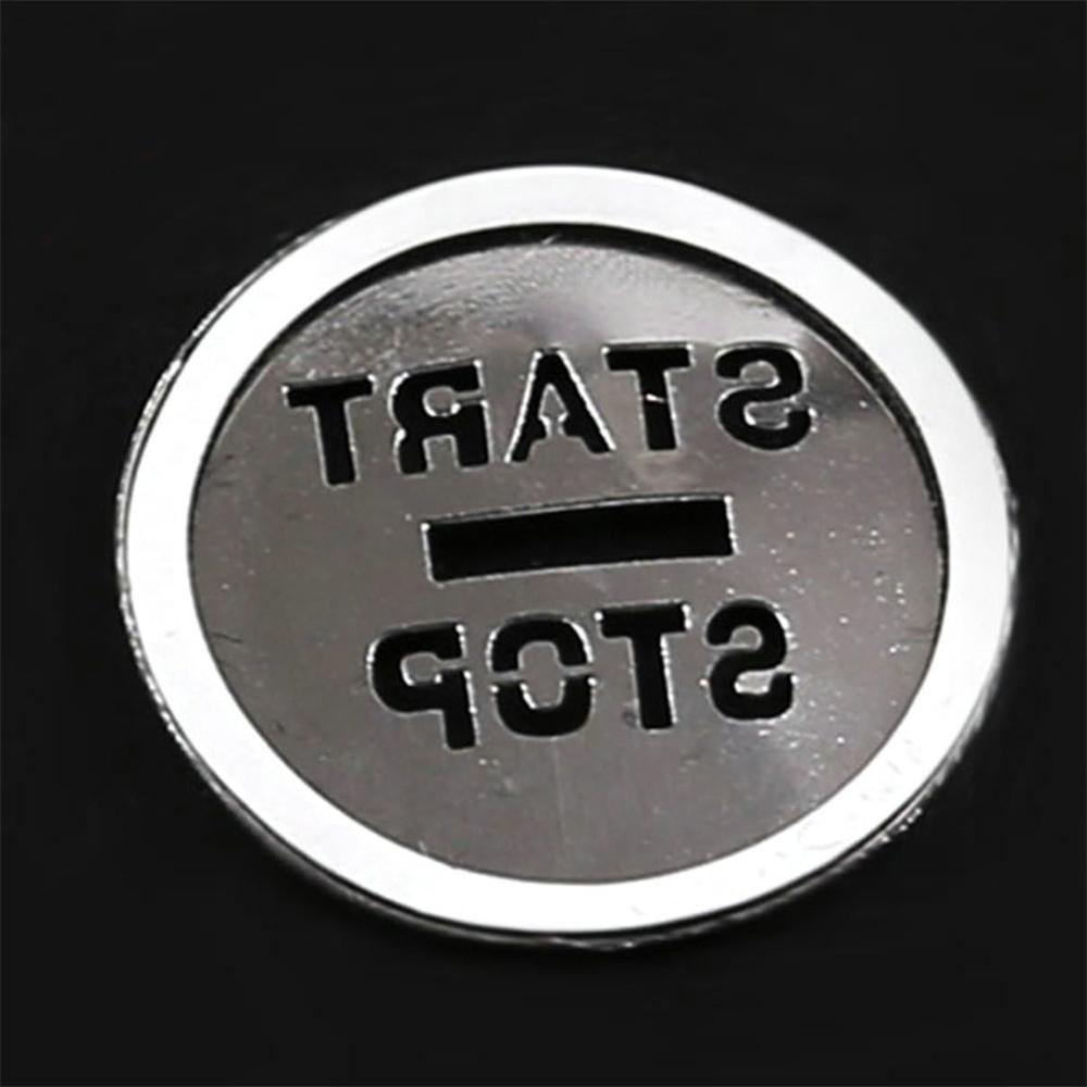 Aluminum Alloy Silver Start Stop Button Cover Kit For Jaguar XF 2008-2015