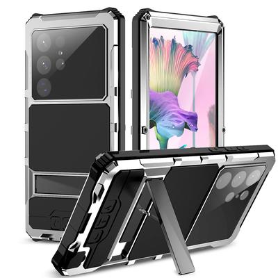 Металлический бронированный прочный чехол для Samsung Galaxy S24 S23 S22 Ultra 5G, защита экрана камеры, противоударные чехлы для телефонов, чехол Funda