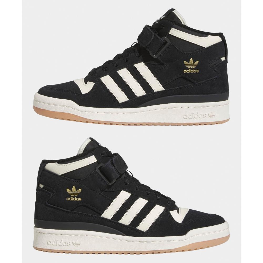 Adidas Forum Mid Черный Белый FZ6252 FORUM MID CBLACK CWHITE GUM3