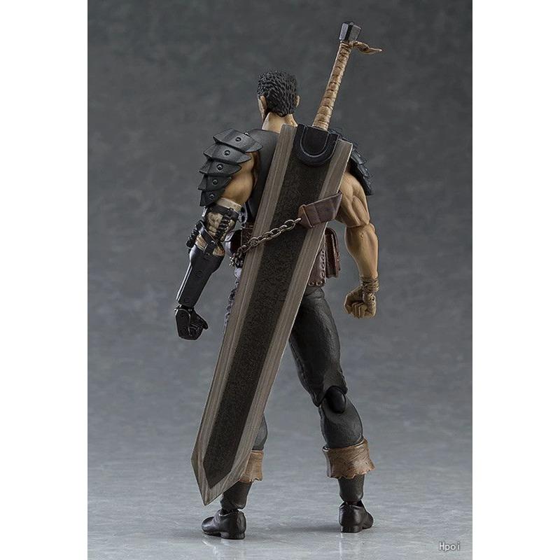 16 см Аниме Берсерк Гатс Figma Черный Мечник Перекрашенная Версия Max Factory Фигурка Действия Кукла Игрушки ПВХ 359 версия Подвижная Сочлененная Масштаб Детализированная