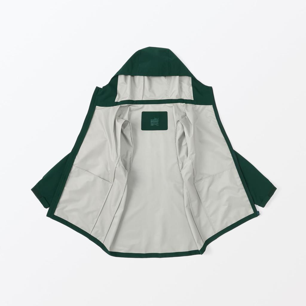 MUJI Водоотталкивающая куртка с капюшоном AD0TTA4A Темно-зеленый S Мужская Мужская Мужская