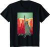 Футболка New York Skyline Heartbeat Статуя Свободы «Я люблю Нью-Йорк» Одежда унисекс Four Seasons Футболка большого размера Футболки из хлопка