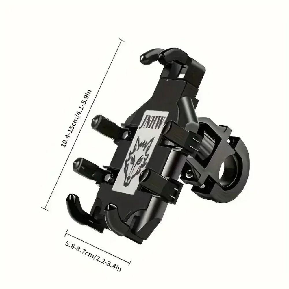 Black Phone Holder Aluminum Alloy Bicycle Holder Individuality Handphone Holder Universal