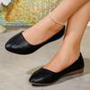 Женские туфли на плоской подошве Высококачественные модные туфли-лоферы для женщин Острый носок Балетки больших размеров на плоской подошве Женская обувь Zapatos De Mujer