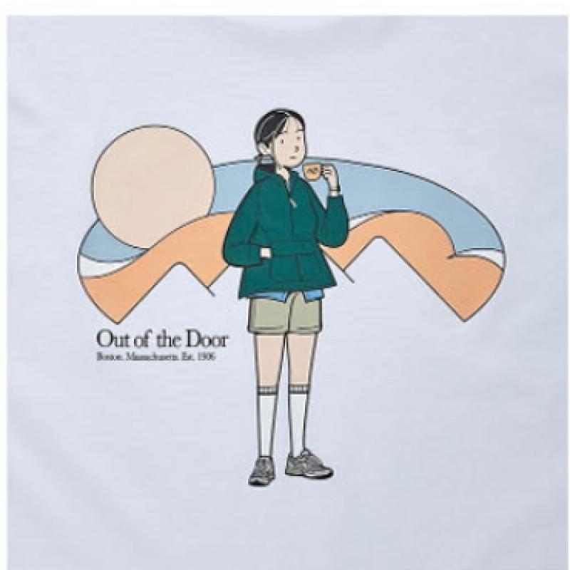 New Balance Футболка с коротким рукавом Half Club Nbnec2l323 Wh Ivy Girl Backpacking, футболка унисекс