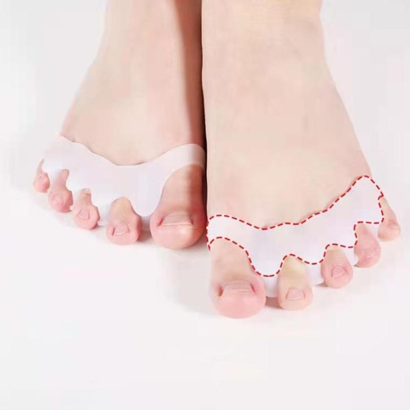 1 пара корректор-разделитель пальцев ног, мягкий силиконовый выпрямитель для педикюра, корректор костей ног, инструменты для ухода за ногами
