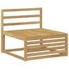 Outdoor Center Sofa Solid Acacia Wood White 83 x 79 x 73 cm