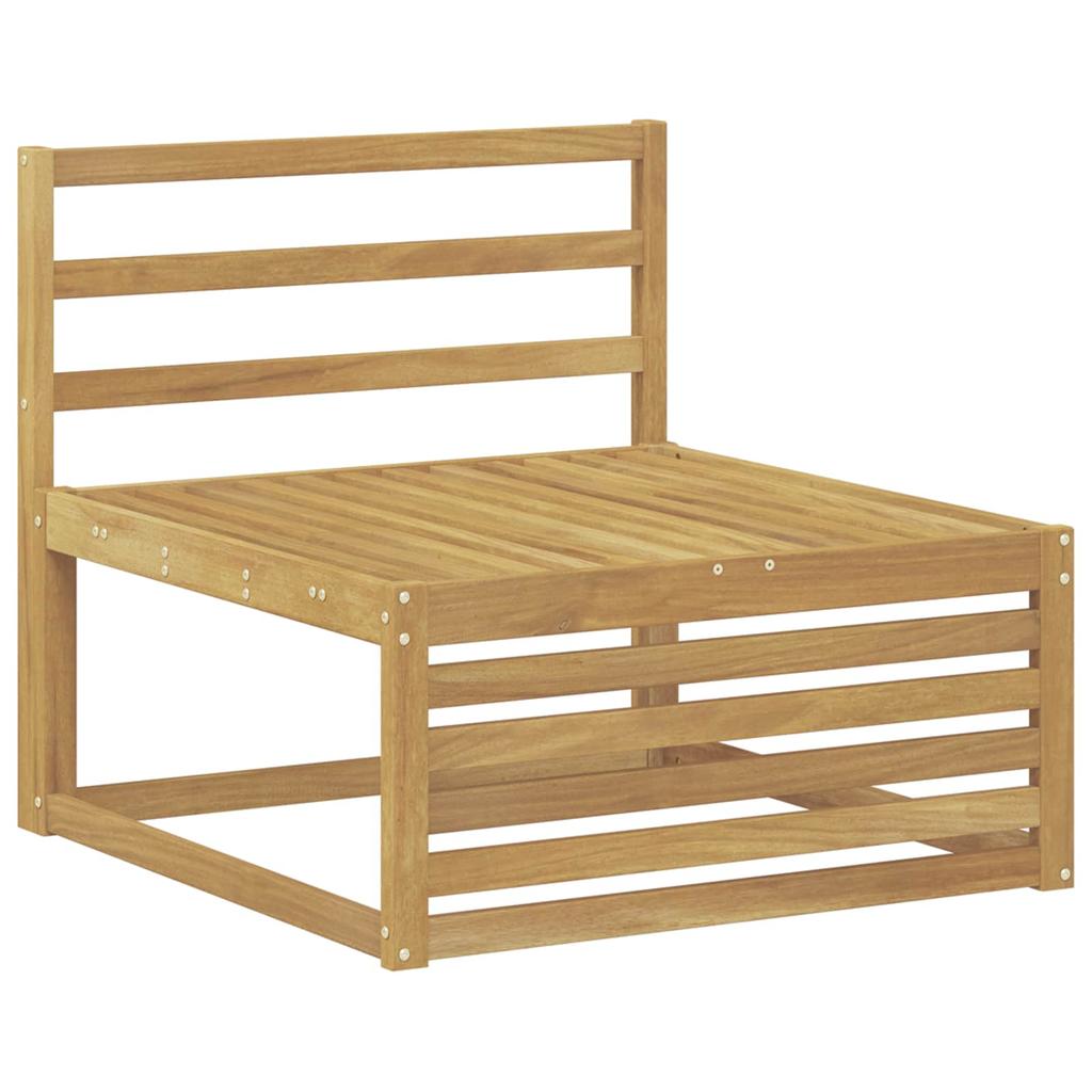 Outdoor Center Sofa Solid Acacia Wood White 83 x 79 x 73 cm