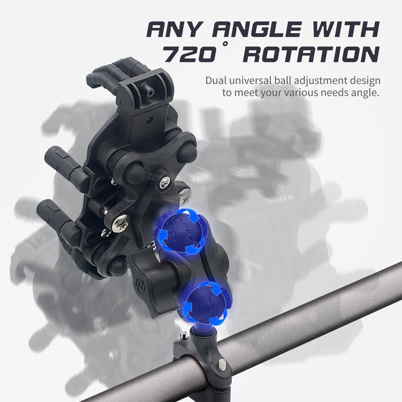 Motorcycle Cell Phone Support Handlebar Bracket Mobile Mirror Mount Navigation Stand Aluminum Anti Vibration Handle Holder Bike