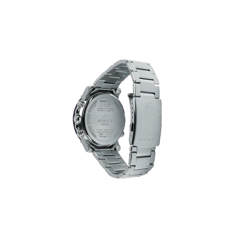 Casio Серия CASIO EDIFICE Серия ECB-20 Подключение к смартфону Простой и модный Кварцевый механизм Стальной ремешок Японский и ECB-20DB-1A