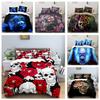 3D голова черепа серия домашний комплект постельного белья ужас узор пододеяльник наволочка 2/3 Хэллоуин AU180 * 210 полноразмерное украшение дома