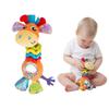 Mummabubba Soft Plush Giraffe Rattle Bell Teether Toy For Babies