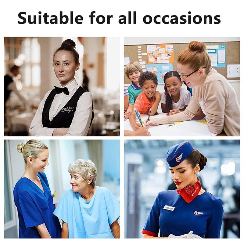 50Pcs Hair Net Black Elastic Bundle Hair Invisible Hairnet Mesh Bun Hair Net