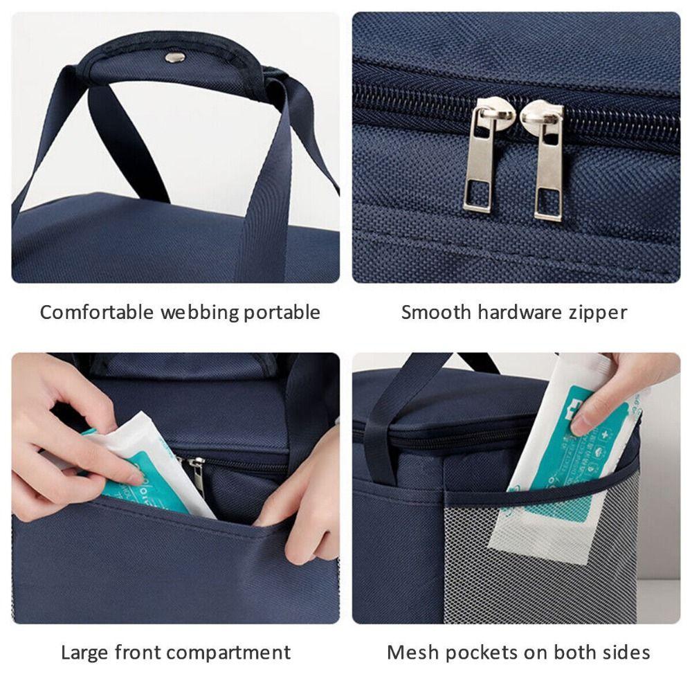 Portable Travel Adult Kids Cooler Bag Insulated Lunch Bag Lunch Box Food Storage Box