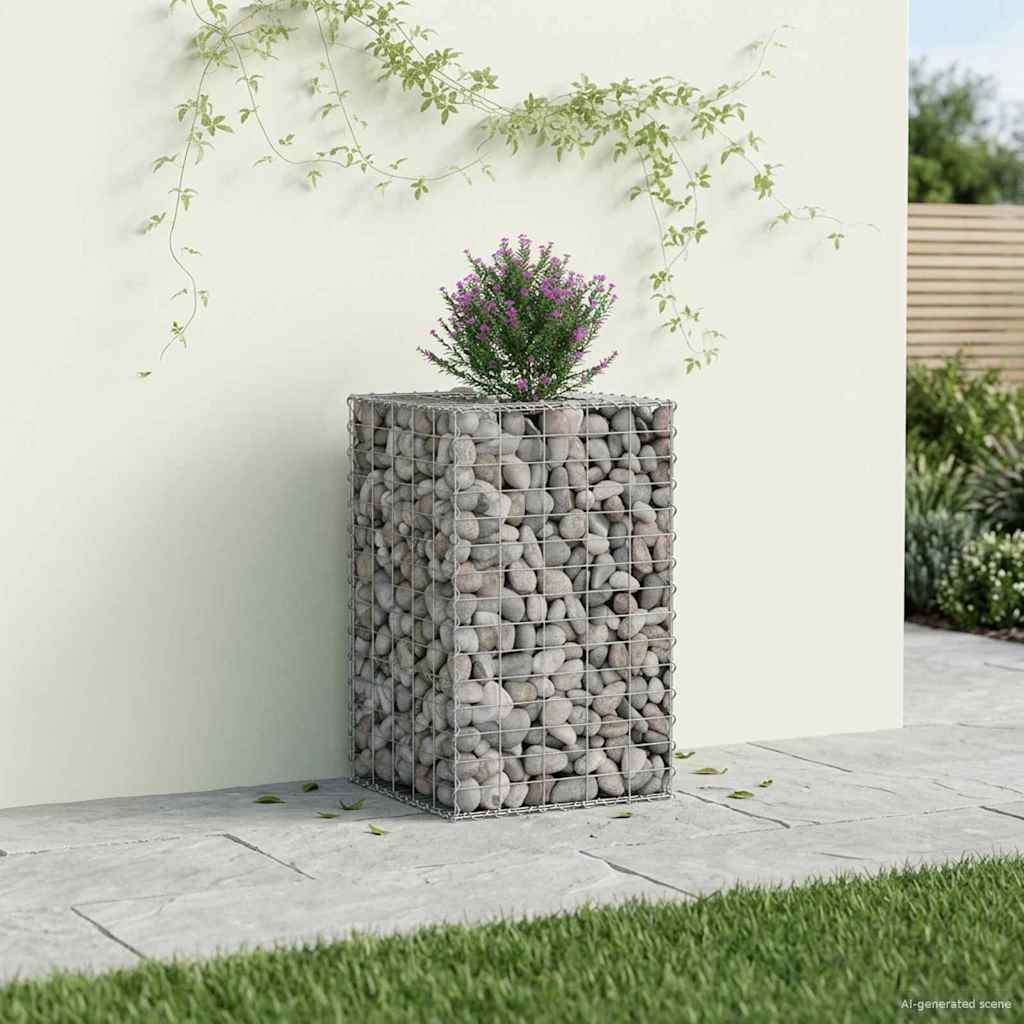 Gabion Raised Bed Silver