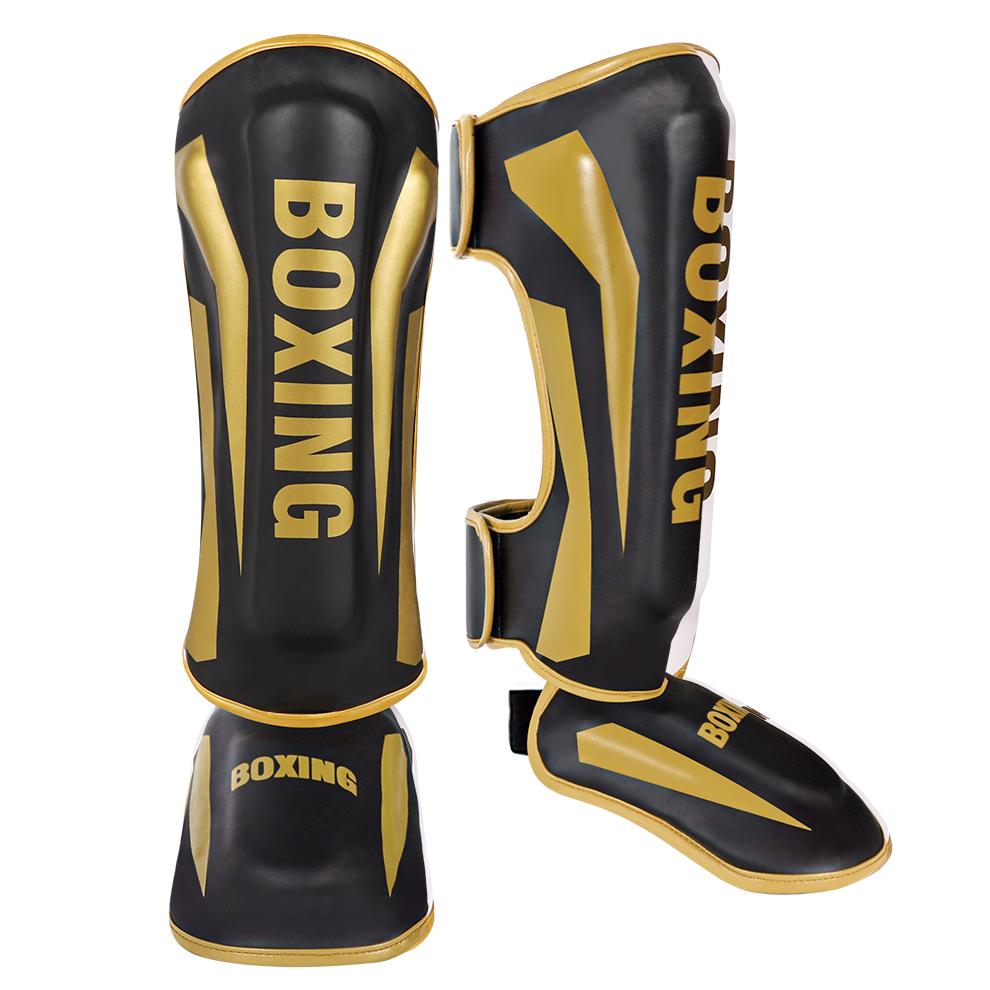 Муай Тай Защита Ног Голенистопяти Утолщенная Боевая Экипировка для Санда Бокса Тренировок