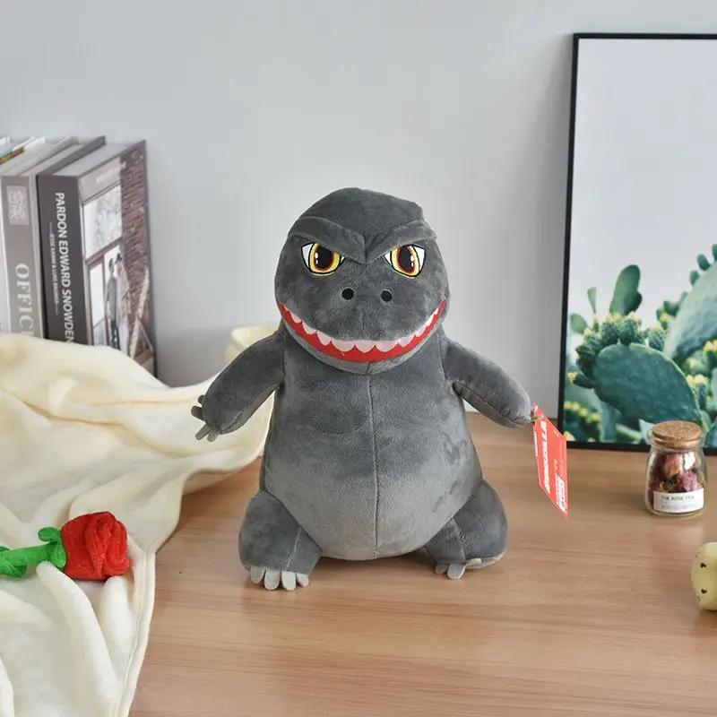 New 20CM Q Version Godzilla Hand Puppet Toy Toys Cute Soft Stuffed Pillow Dolls Sofa Decor Collection Christmas Gift