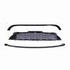3PcsSet Glossy Black Front Hood Molding Grille Surround Cover Trim Kits for R55 R56 R57 R58 R59 S