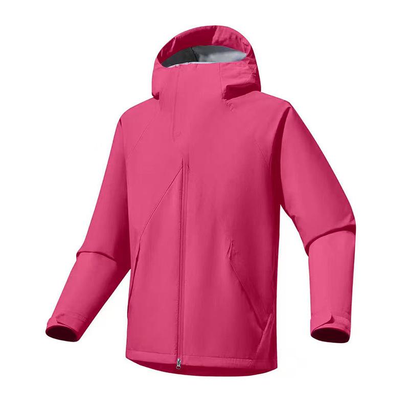 Mountain shell lightweight jacket women's windproof, waterproof and oil-proof outdoor DuPont three-proof magnetic hiking suit men
