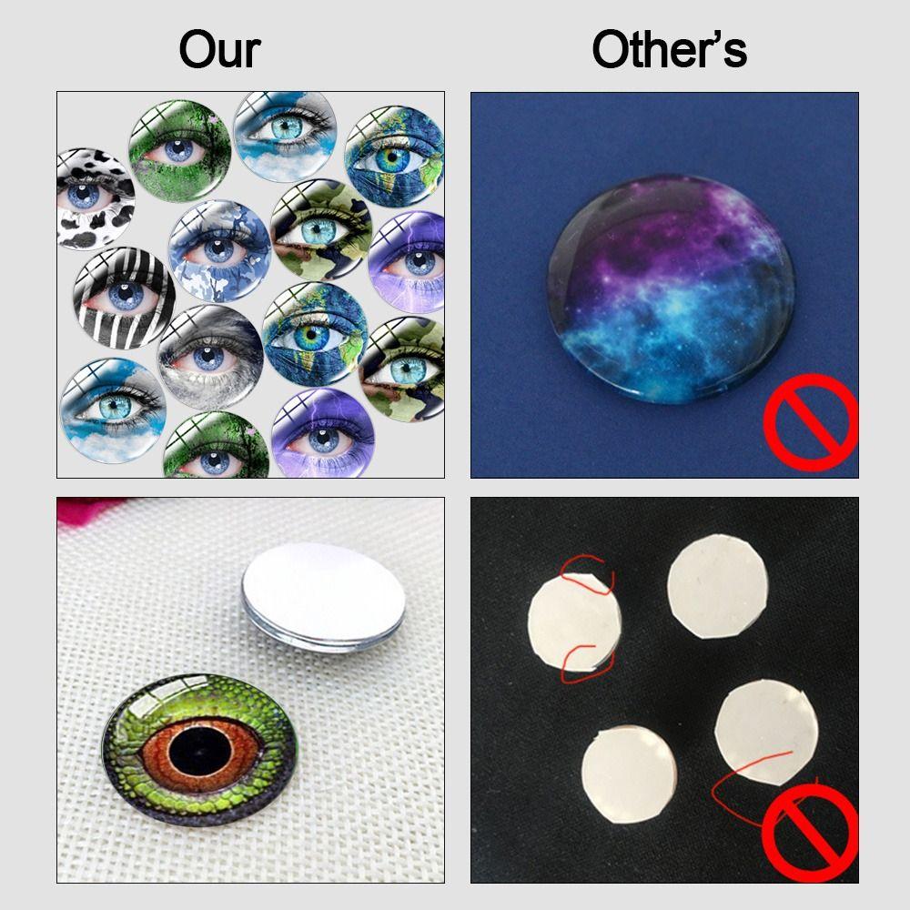 20 шт./10 пар, пластиковые кукольные хрустальные глаза, 6 мм-20 мм, куклы, инструменты для самостоятельного изготовления, аксессуары для кукол «сделай сам»