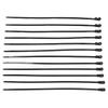 100 Set Cable Tie Set Plastic Black Cable Tie with Screw Mounting Hole for Installations Organization Home Storage Gardening Garage