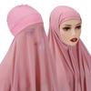 Soft Wrap Scarves Hijab Chiffon Veil Headscarf Women Beanies Muslim Scarf Skullies