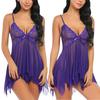 New Sling Lingerie for Women Deep-V Lace Babydoll Sleepwear Boudoir Outfits Plus Size