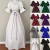 Women's Vintage Short Petal Sleeve Dress Cosplay Dress