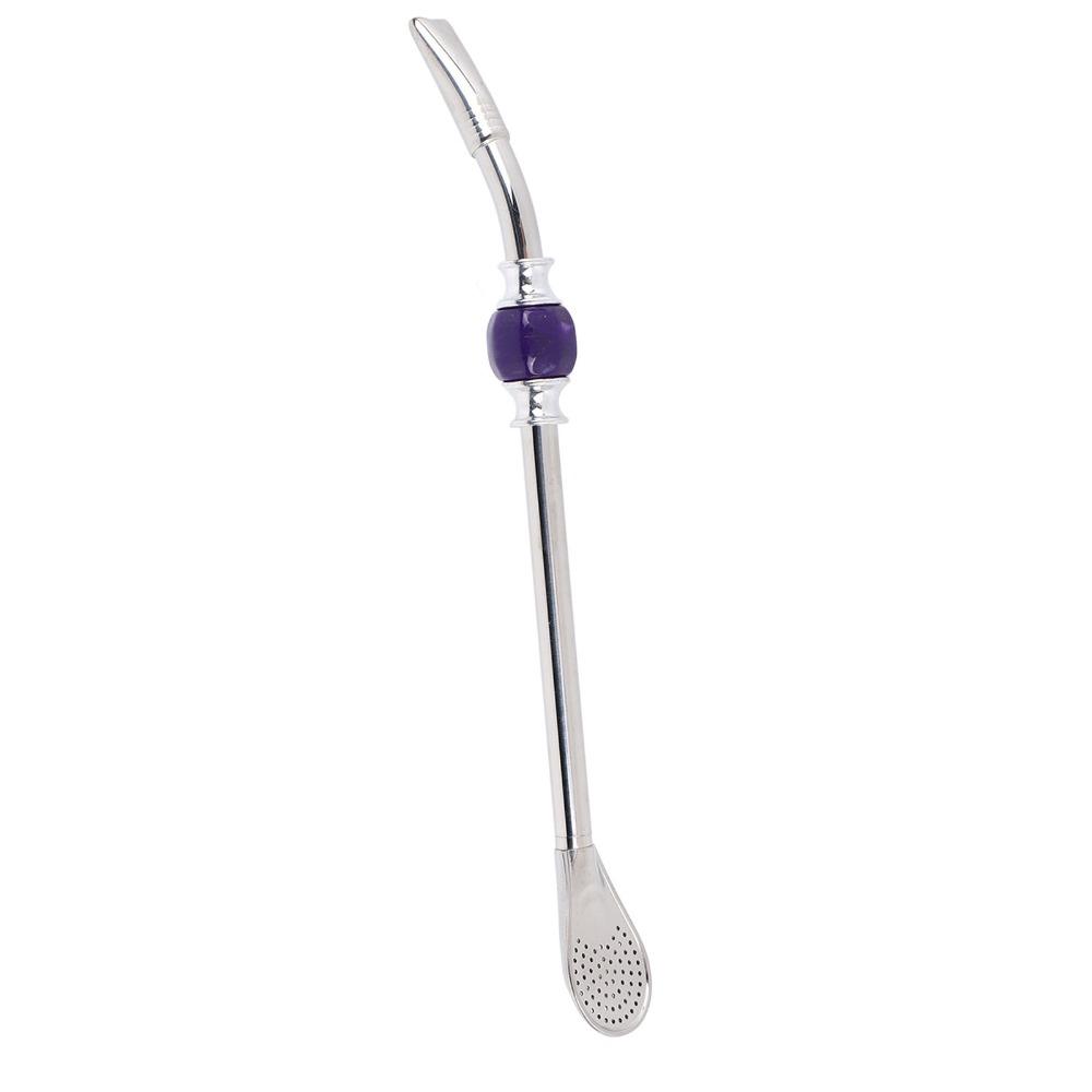 Filter Tip Stainless Steel Straw Spoon Drinking Filter Spoon Straw For Gourd Drinking