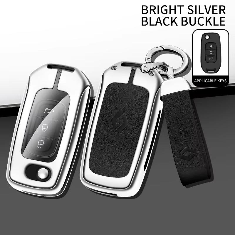 Interior Stickers Car Key Case Cover For Renault Koleos Kadjar Captur Megane Talisman Espace Clio Zoe Scenic 4 Arkana Dacia Sand