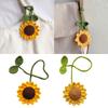 Многоцелевой Вязаный Крючком Подсолнух Ручной Работы Украшение Шарм для Зеркала Заднего Вида Автомобиля Подвеска для Декора Сумки