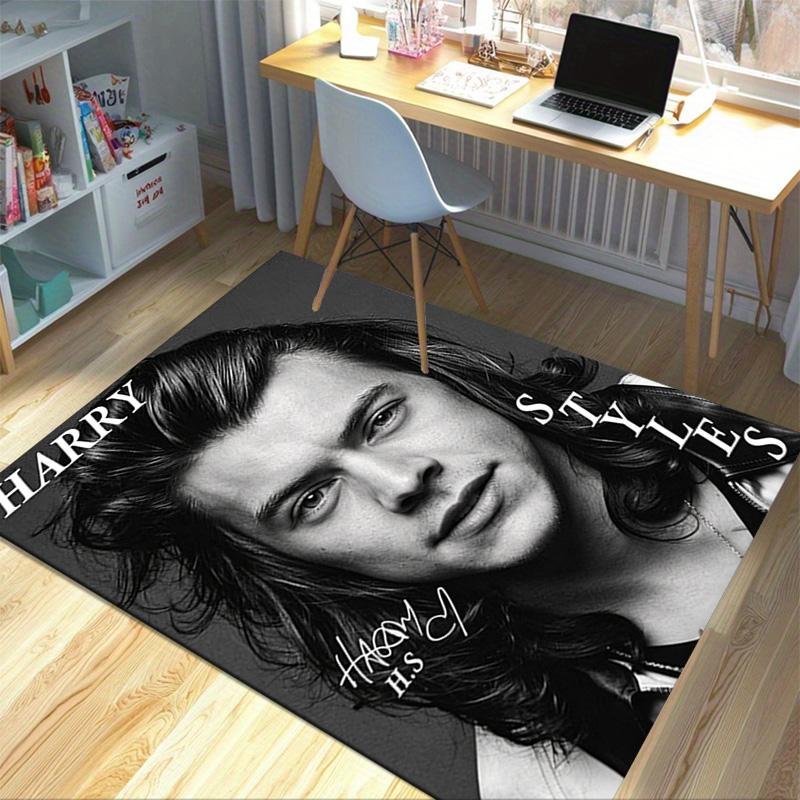 Harry Styles Fashion Carpet For Playroom Bedroom Living Room Sofa Home Decorkids Game Area Rug Nonslip Floor Mat