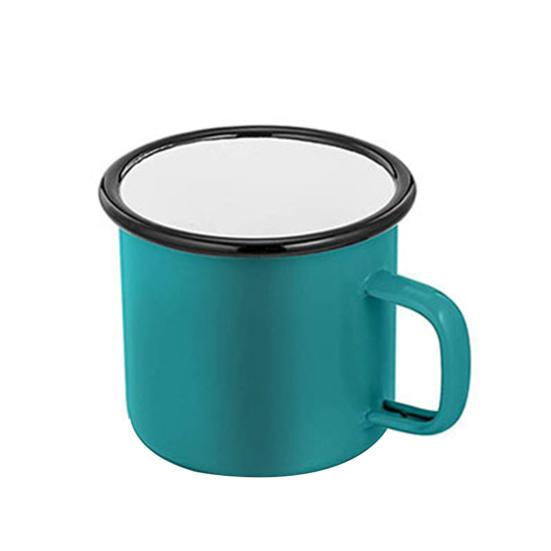 350ml Water Mug Exquisite Retro Style Metal Universal Round Edge Milk Cup