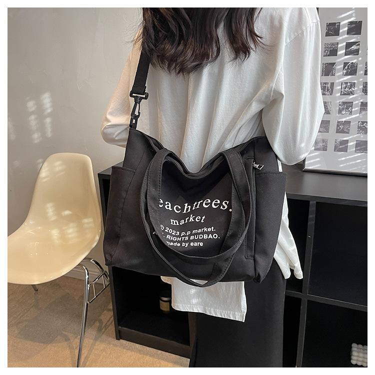 Сумка большой вместимости, женская большая сумка, портативная сумка через плечо с буквами