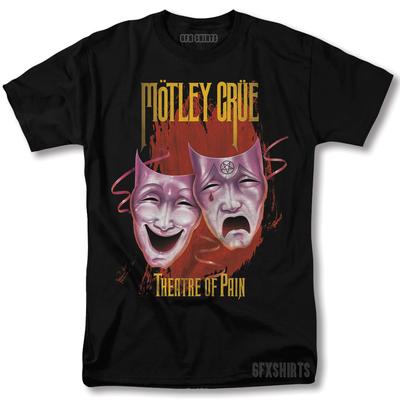 Футболка Motley Crue Theatre of Pain Рок-тур Винтажный Графический дизайн Футболка Унисекс Футболка