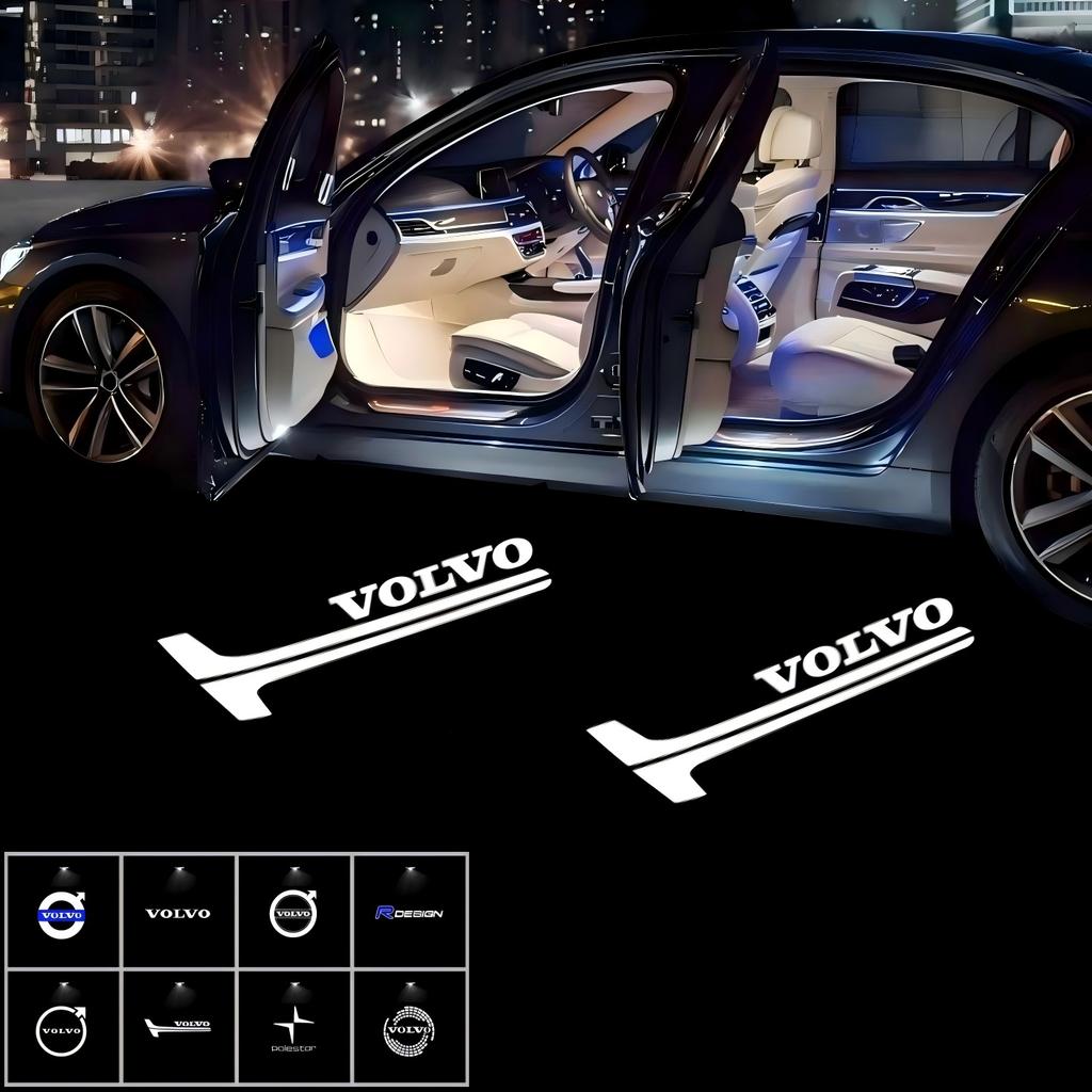 For Volvo Rdesign S90 S60 S80 S80L XC40 XC90 XC60 V40 V90 V60 Accesorios Car Door Light LED Emblem Welcome Projector Logo Lamp