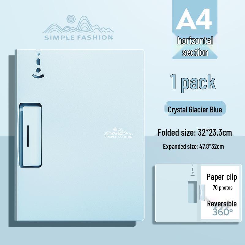 Effort-Saving A4 Multifunctional Horizontal & Vertical Folder with Maillard Color Scheme for Office, Meeting, Student, Writing Pad