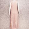 2022 Sexy See Through Sleeveless Bikini Cover-ups Pink Hollow Out Mesh Dress Women Summer Beach Wear Swim Suit Cover Up