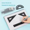 Custom Engraved Metal Triangle Ruler Set for First and Second Grade Students - Aluminum Alloy