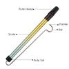 Metal Slide Whistle Scale Sliding Flute with Steel Sliding Rod Musical Instrument Toy for Children