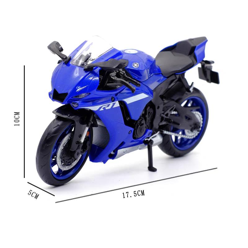 MotoGP Yamaha YZF-R1M Racing Motorcycle Simulation Exquisite Diecast & Toy Vehicle RMZ City 1:12 Alloy Collection Model